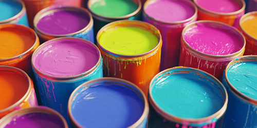 Tins of paint