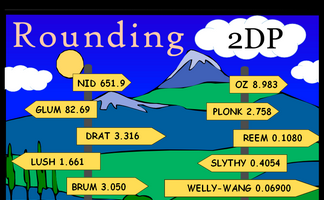 Rounding Decimal Places - Rounding numbers to 2dp