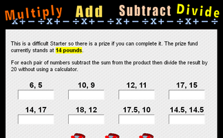 Multiply, Add, Subtract and Divide